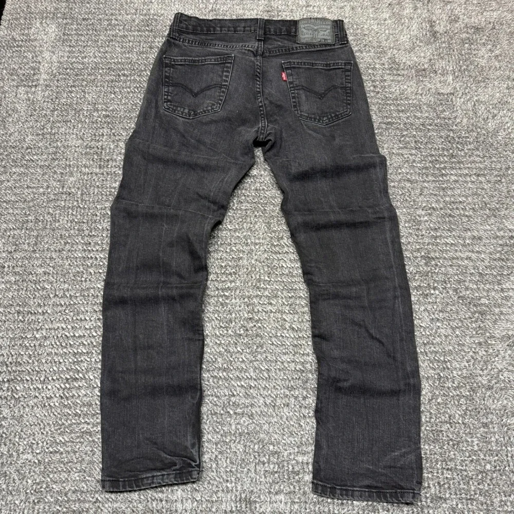 Levis 511 Mens Slim Fit Jeans Size 29x30‎ Faded Black Stretch Denim